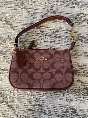 Coach Mini Handbag in Maroon